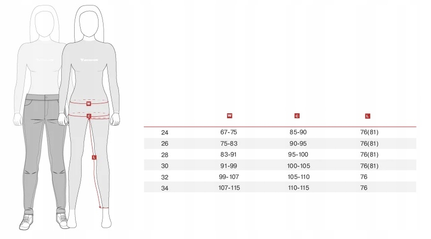 Spodnie damskie SHIMA FLEXX czarne 30 Rozmiar 32/30