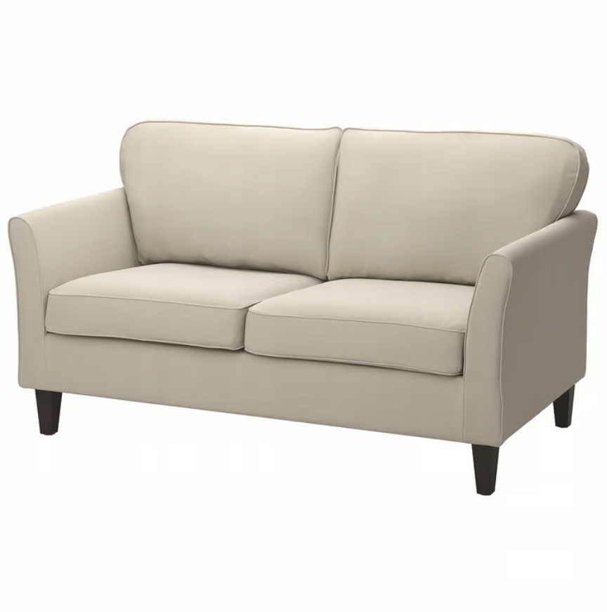Ikea Ekholma Pokrytie 2-miestnej pohovky, Hakebo béžová