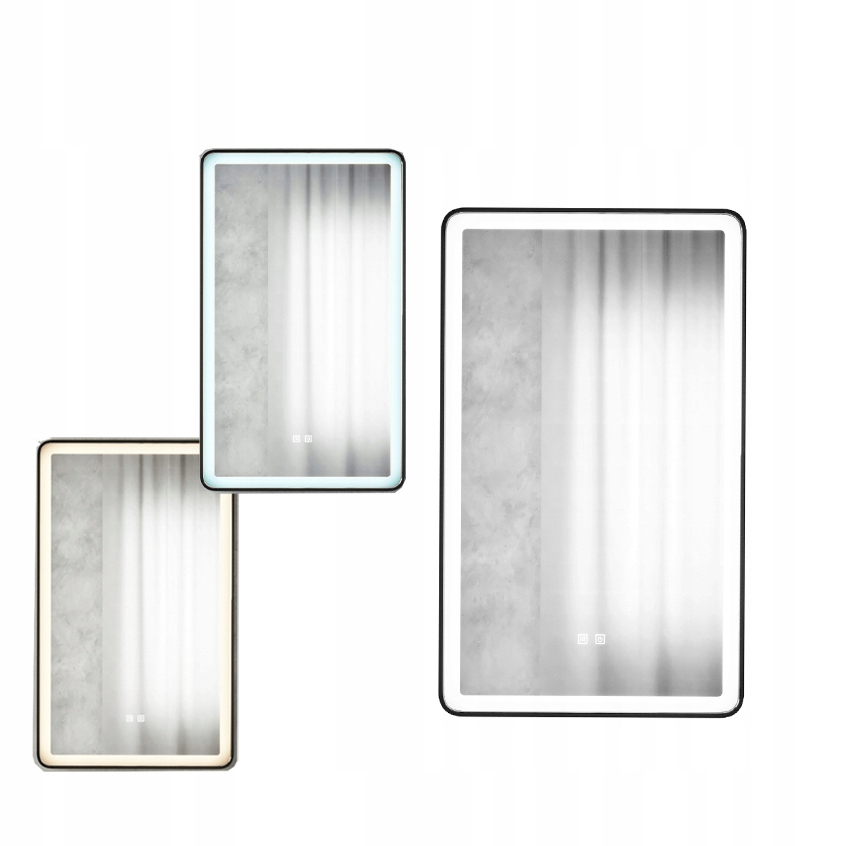 Obdĺžnikové podsvietené zrkadlo 60x100 energeticky úsporné Led Mensa