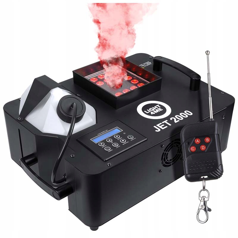 Výrobník Kouře, Mlha, Kouřový Efekt Led Rgb LIGHT4ME Jet 2000 Dálkové Ovládání Ir