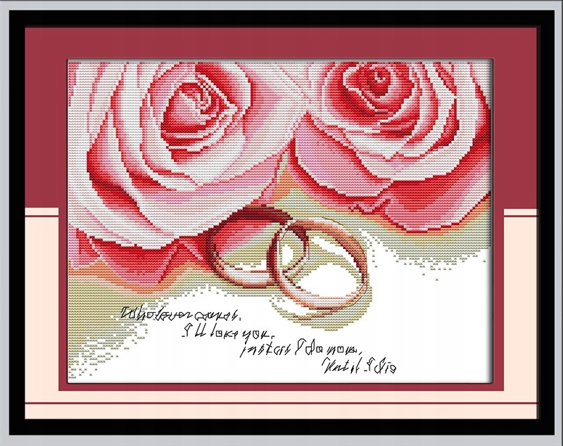 Křížková výšivka počítaná sada (kanva, mulina)