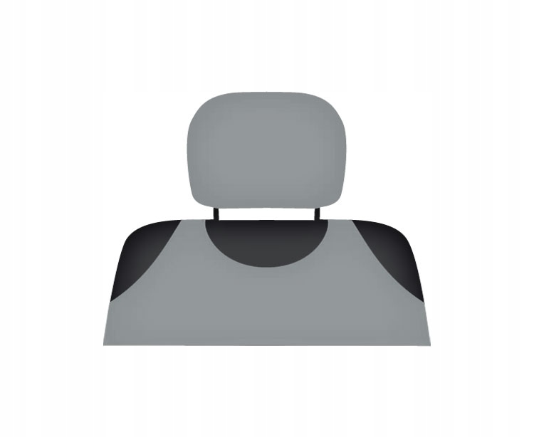 

Pokrowce Na Zagłówki Komplet 2 szt Popielaty