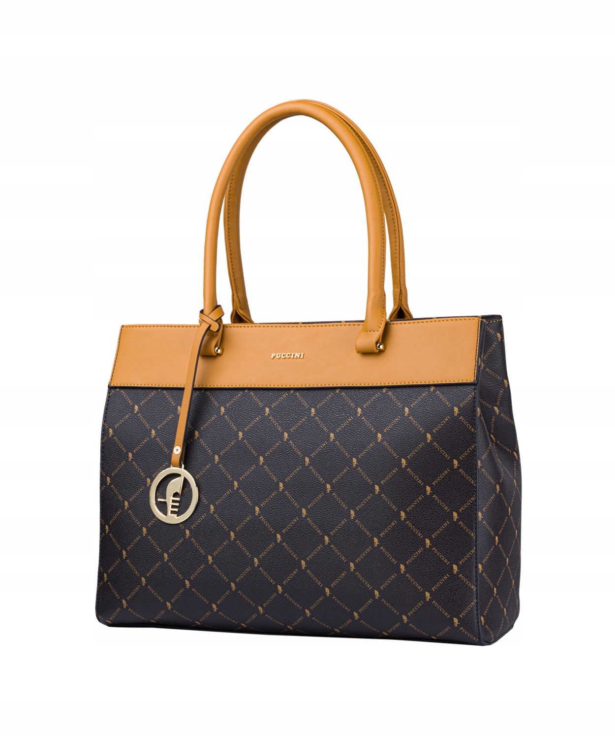 Velká Dámská Kabelka Shopper Elegantní Přes Rameno Puccini Hnědá BLXP0040 2