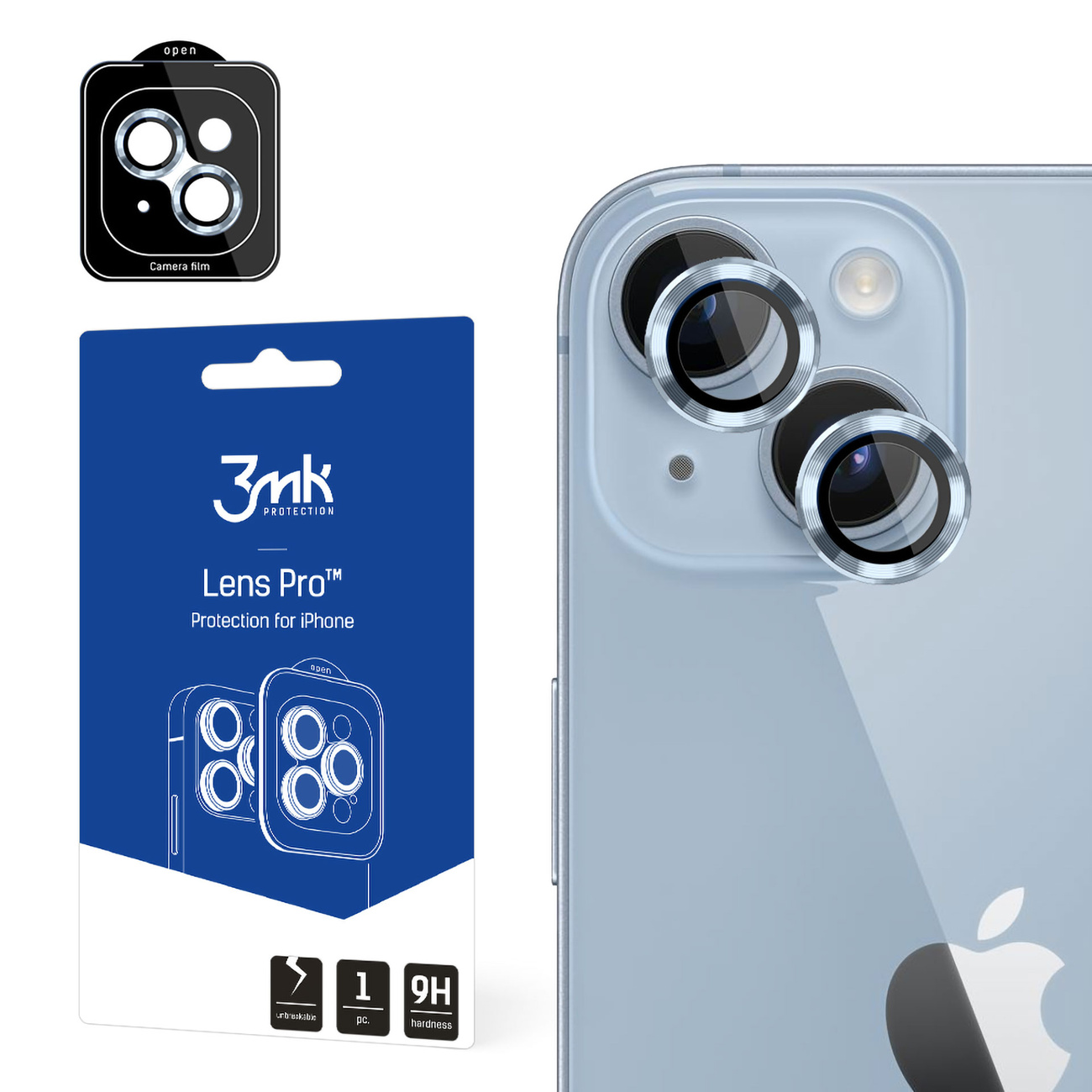 Apple iPhone 14 3mk Lens Protection Pro Sierra Blue
