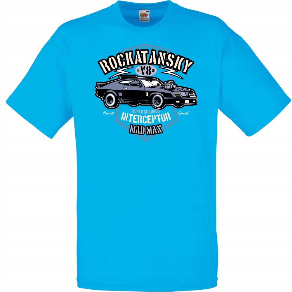 

Koszulka samochód auto rockatansky XXL lazurowa