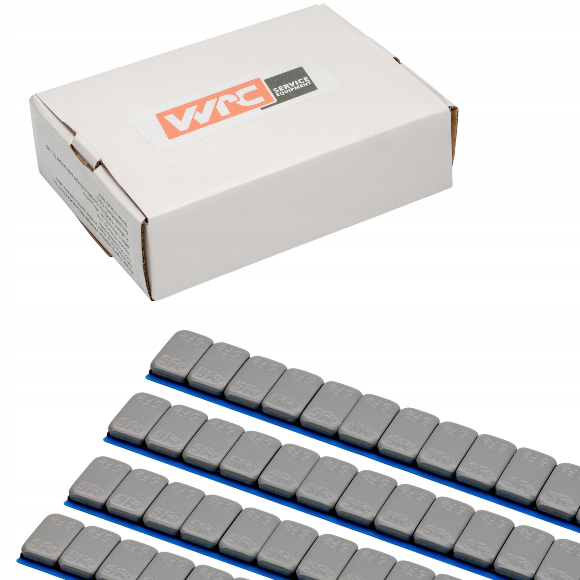 Ciężarki Wrc Stalowe ciężarki klejone Szare powlekane 60g (12x5g) 100 szt.