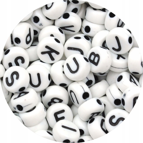 7 мм 100шт круглые Буквы бусины день девушки для надписи браслеты