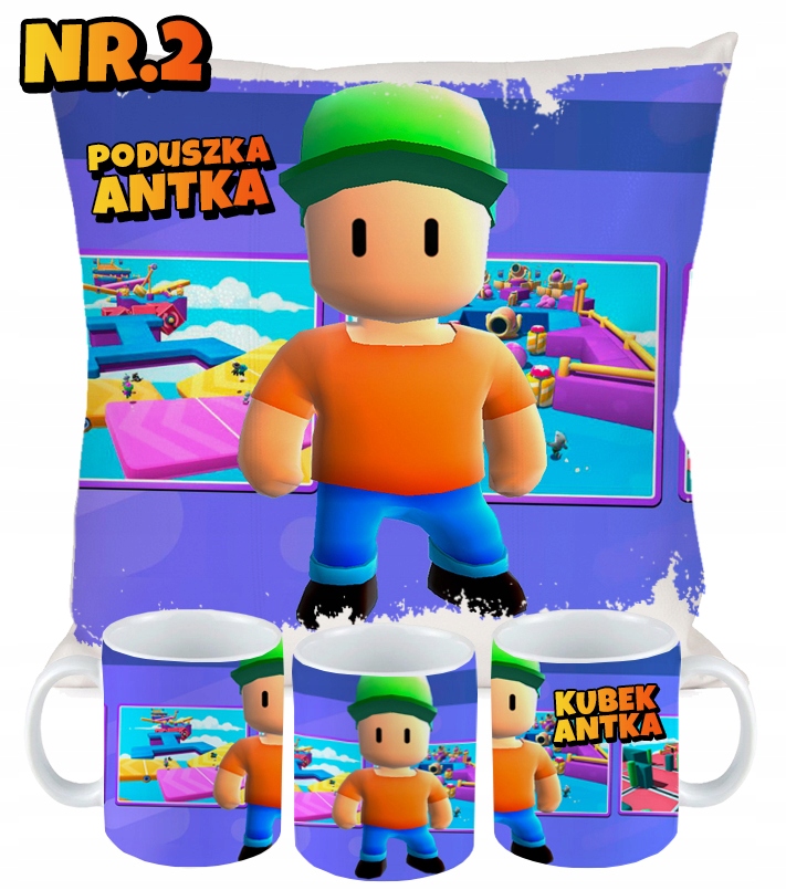 ZESTAW PODUSZKA KUBEK STUMBLE GUYS PREZENT Marka Art Crop