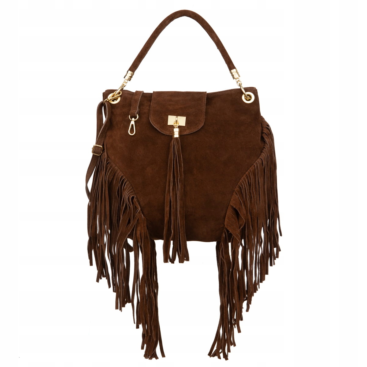 Dámská semišová taška Vezze Poesia Hnědá