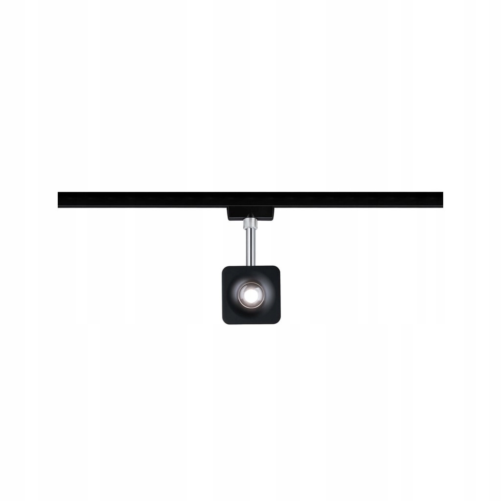 URail System Spot Cube 1x8W Czarny Mat/Chrom230V Metal 4000K ściemniany Liczba elementów w zestawie 1