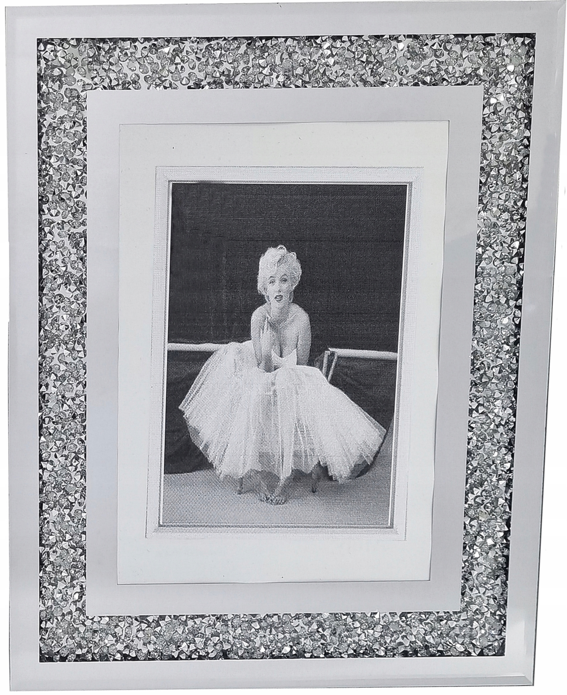 RAMKA LUSTRZANA na zdjęcie kryształy GLAMOUR 25x20