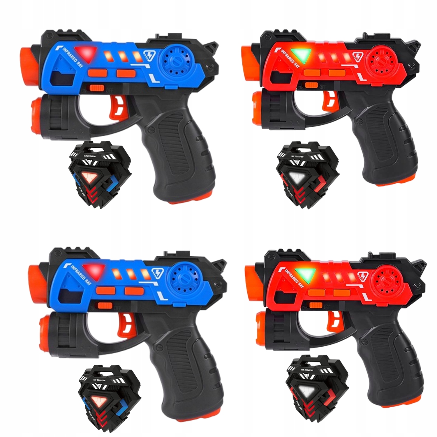 Kit Laser Tag Dla Dzieci Na PODCZERWIEŃ,4-OSOBOWA Gra Z Tagiem Laserowym