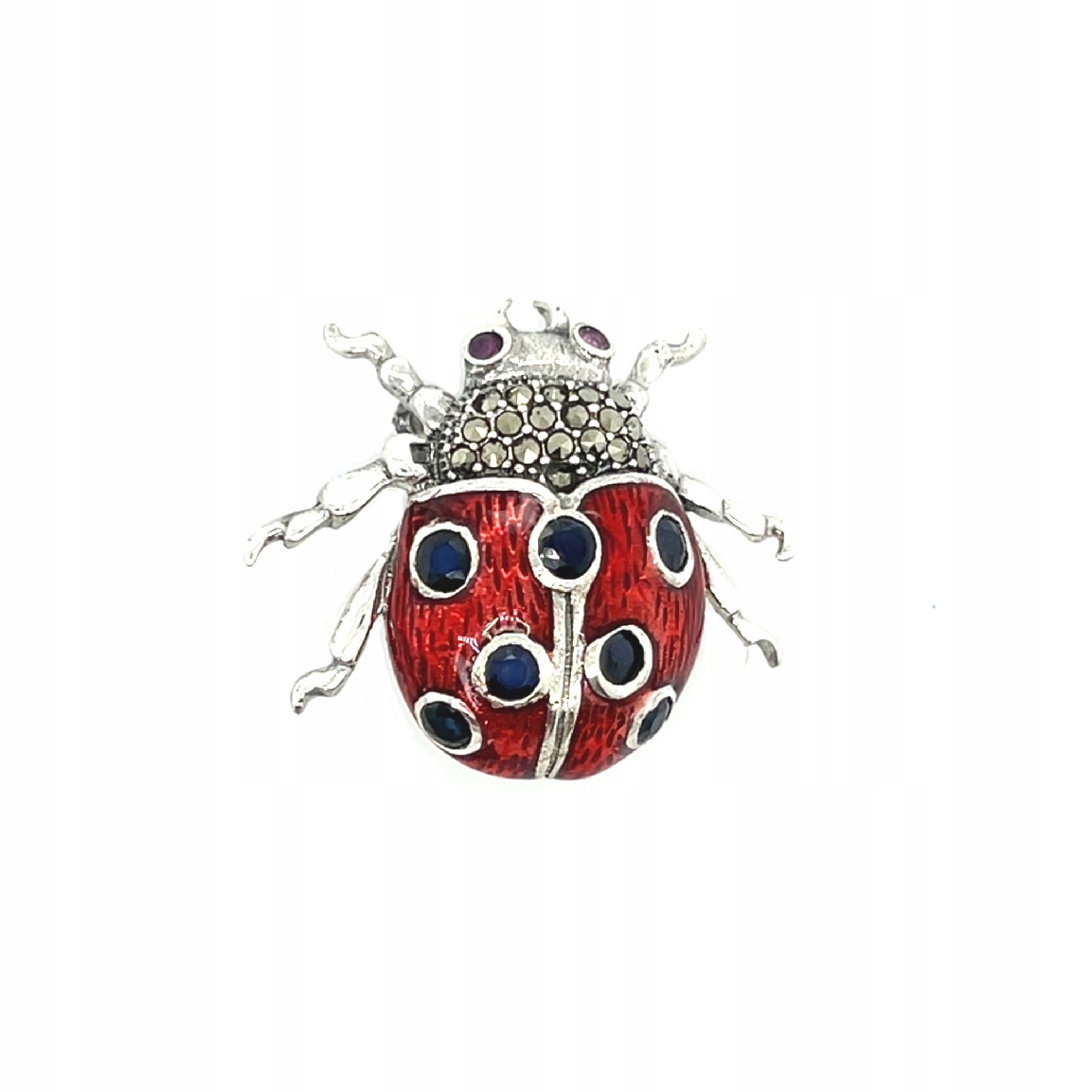 Stříbrná brož brož