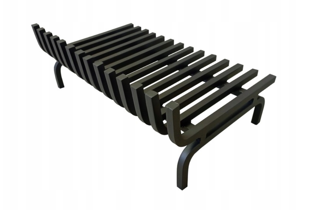 Roštové ohniště 45 x 30 cm s okrajem pro gril pece, rožeň do kuchyně, dřevo