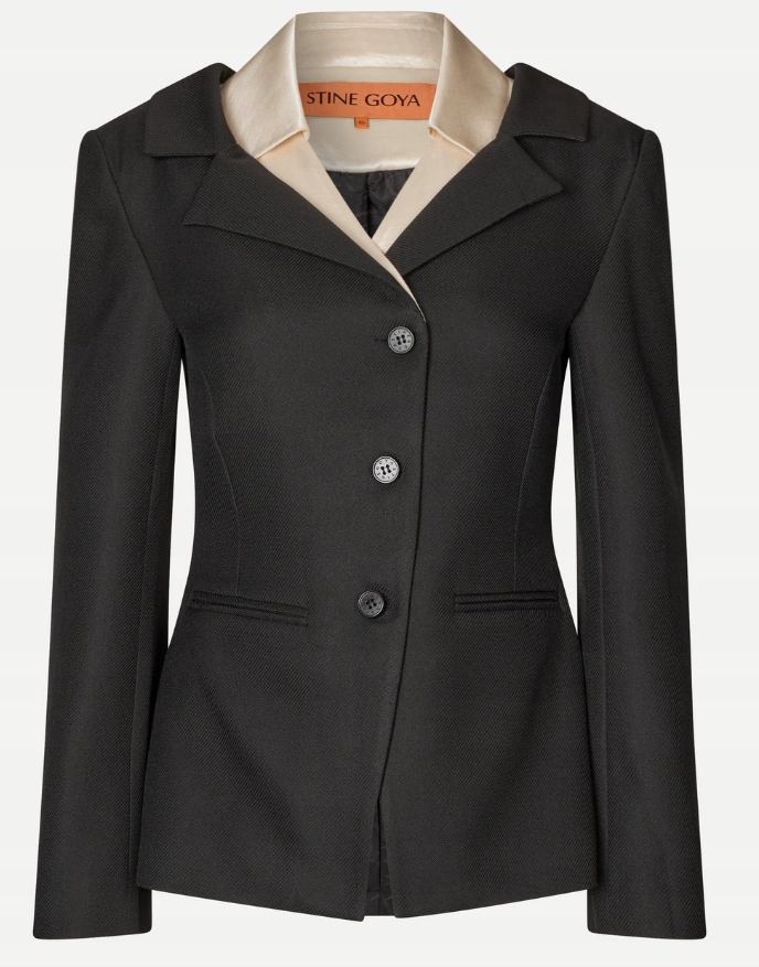 Double Collar Tailored Jacket Butter Milk L