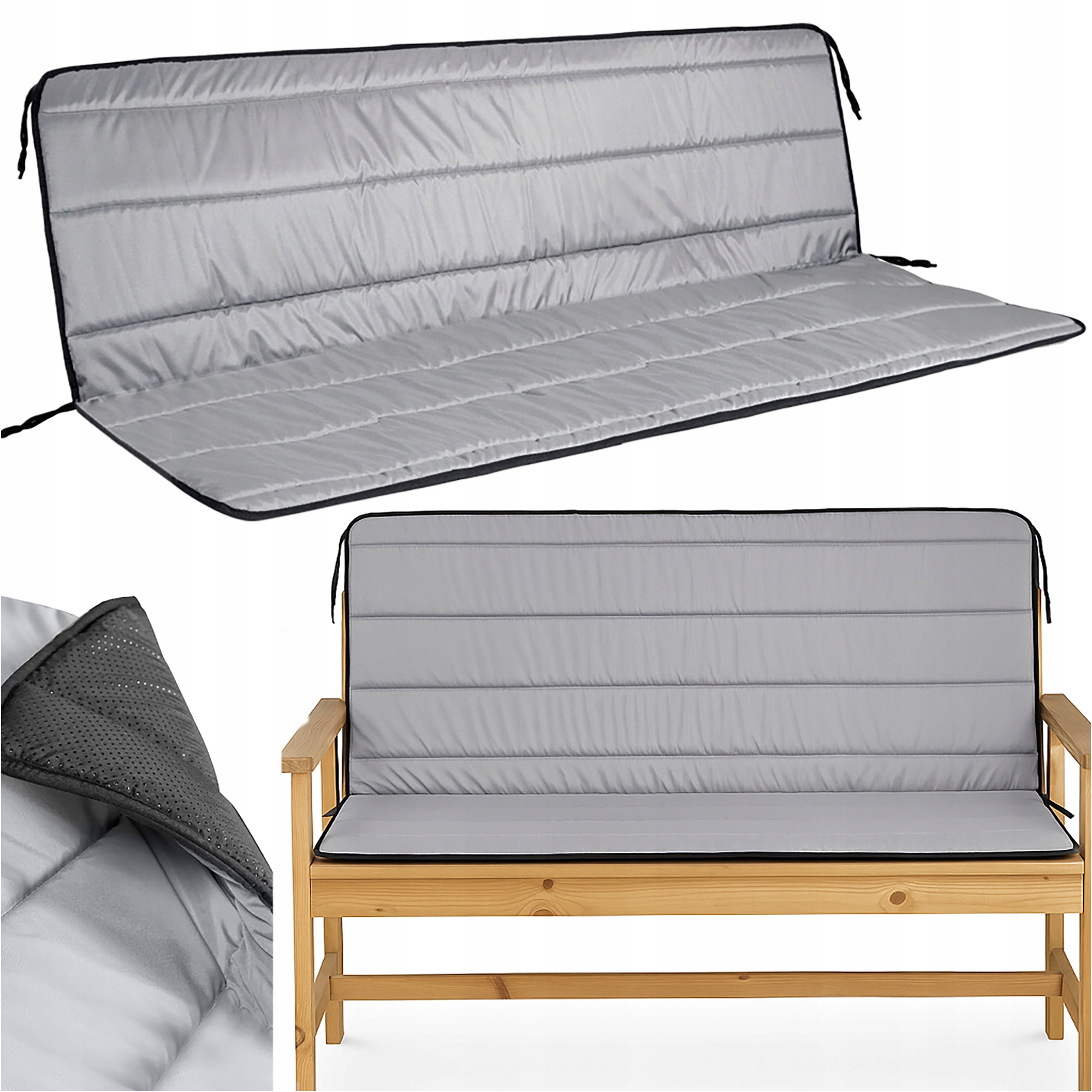 Nepremokavá Záhradná Vankúšová Poduška Na Lavičku, Kreslo, Lehátko 180X50X50 CM