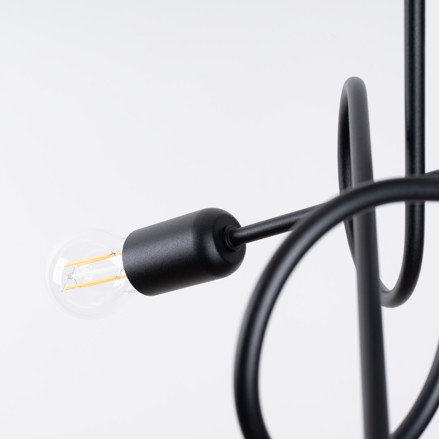 NOWOCZESNA LAMPA SUFITOWA PLAFON EDISON 3 CZARNY Rodzaj gwintu E27