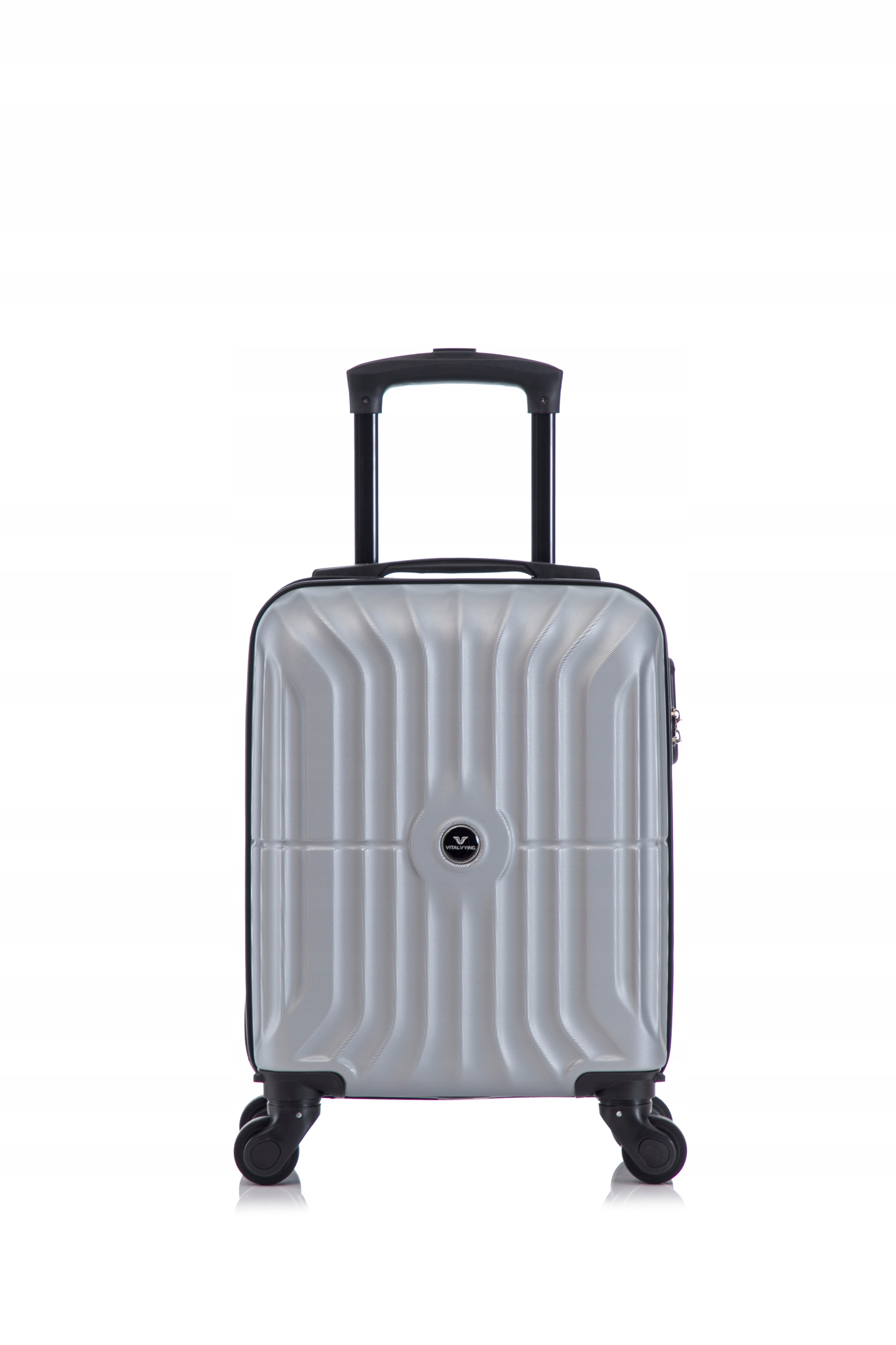 Mały bagaż podręczny 40X30X20 Abs z odpinanymi kółkami Ryanair szary