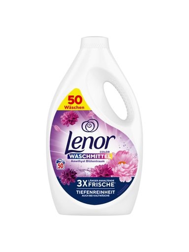 Levně Lenor Tekutý prací prostředek na tkaniny Amethyst Německý De 2,5L