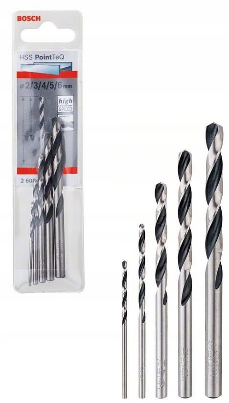 

Zestaw wierteł do metalu Hss PointTeQ 2-6mm Bosch