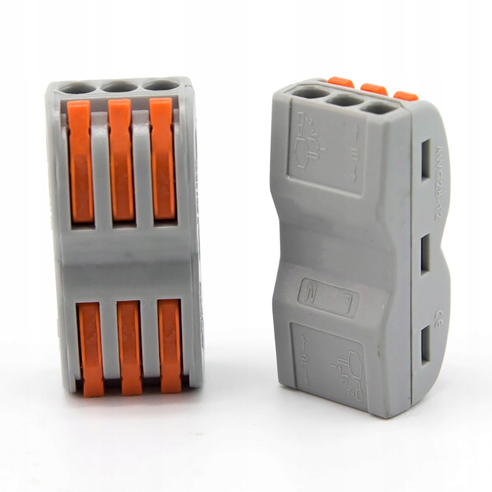 SZYBKOZŁĄCZKA PRZELOTOWA TYPU Dokowanie 50SZT 3pin zybkozłączki kablowe Marka bez marki