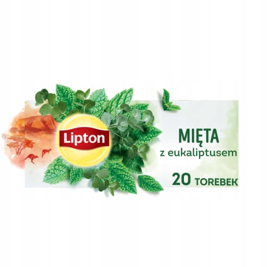 Lipton Čaj čaj Máta s eukalyptem, 20 sáčků ex.