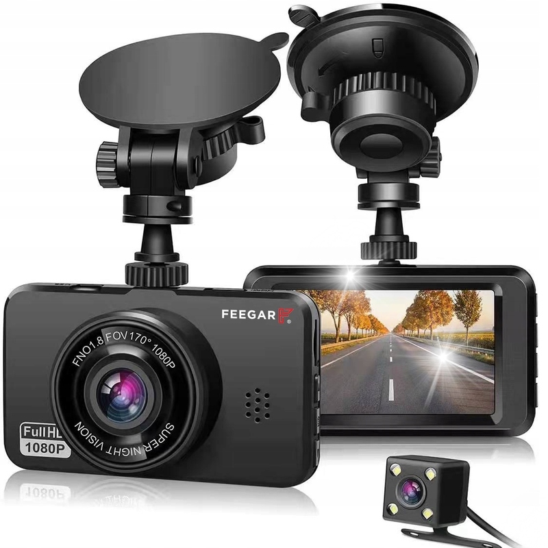 Videorekordér Feegar Patrol Autokamera Cúvanie Záznamník Hdr