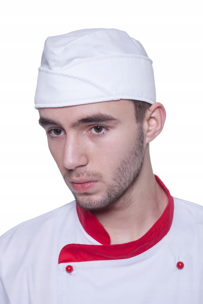 

Profesjonalna furażerka gastronomiczna biała