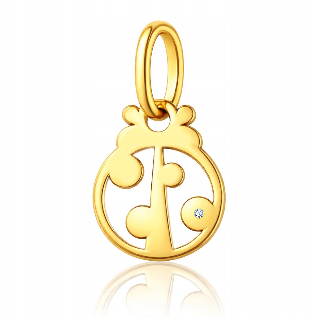 Zlatý Přívěsek Beruška S Briliantem PR.585
