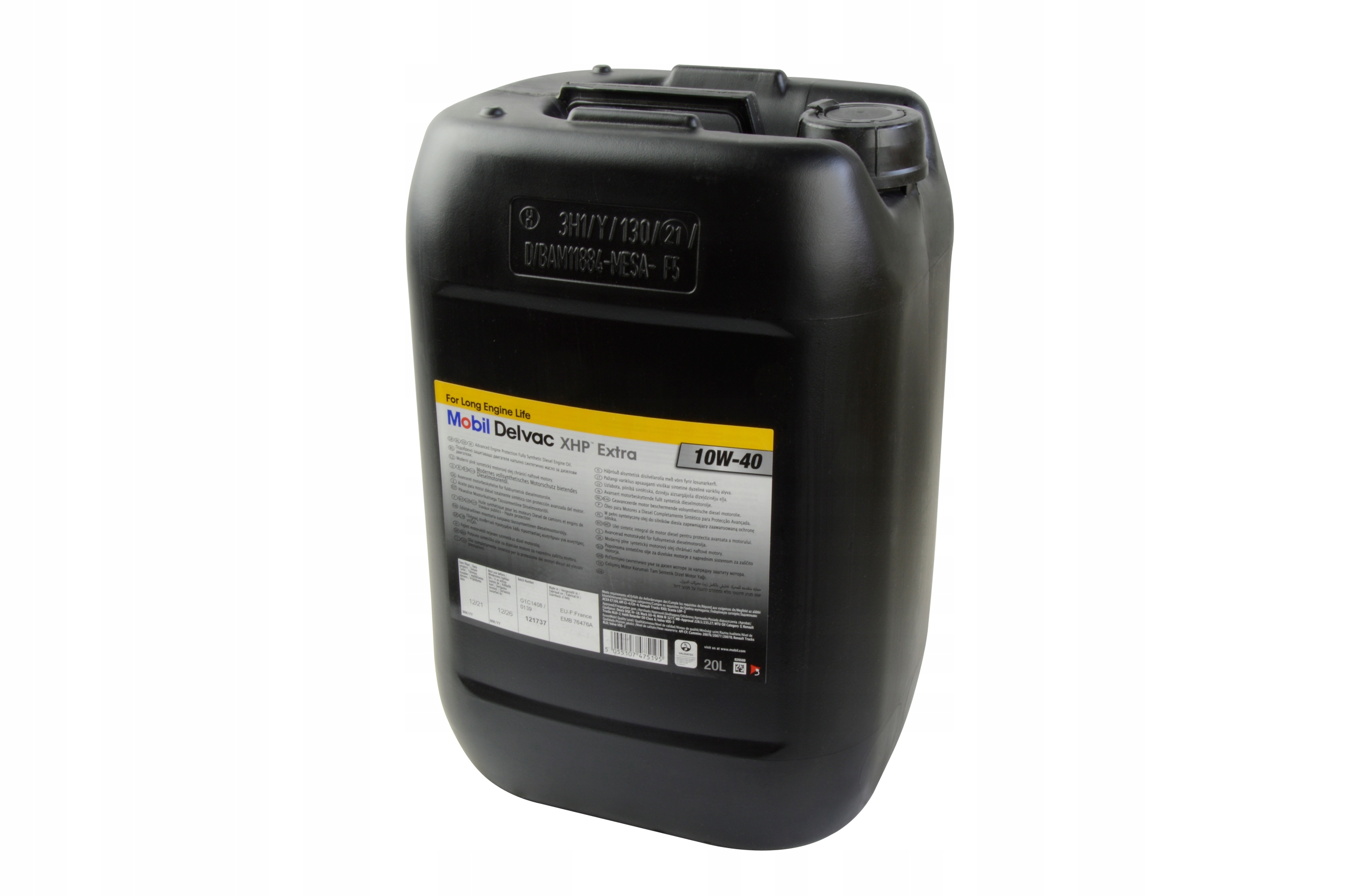 OLEJ SILNIKOWY MOBIL DELVAC XHP EXTRA 10W40 Rodzaj syntetyczne