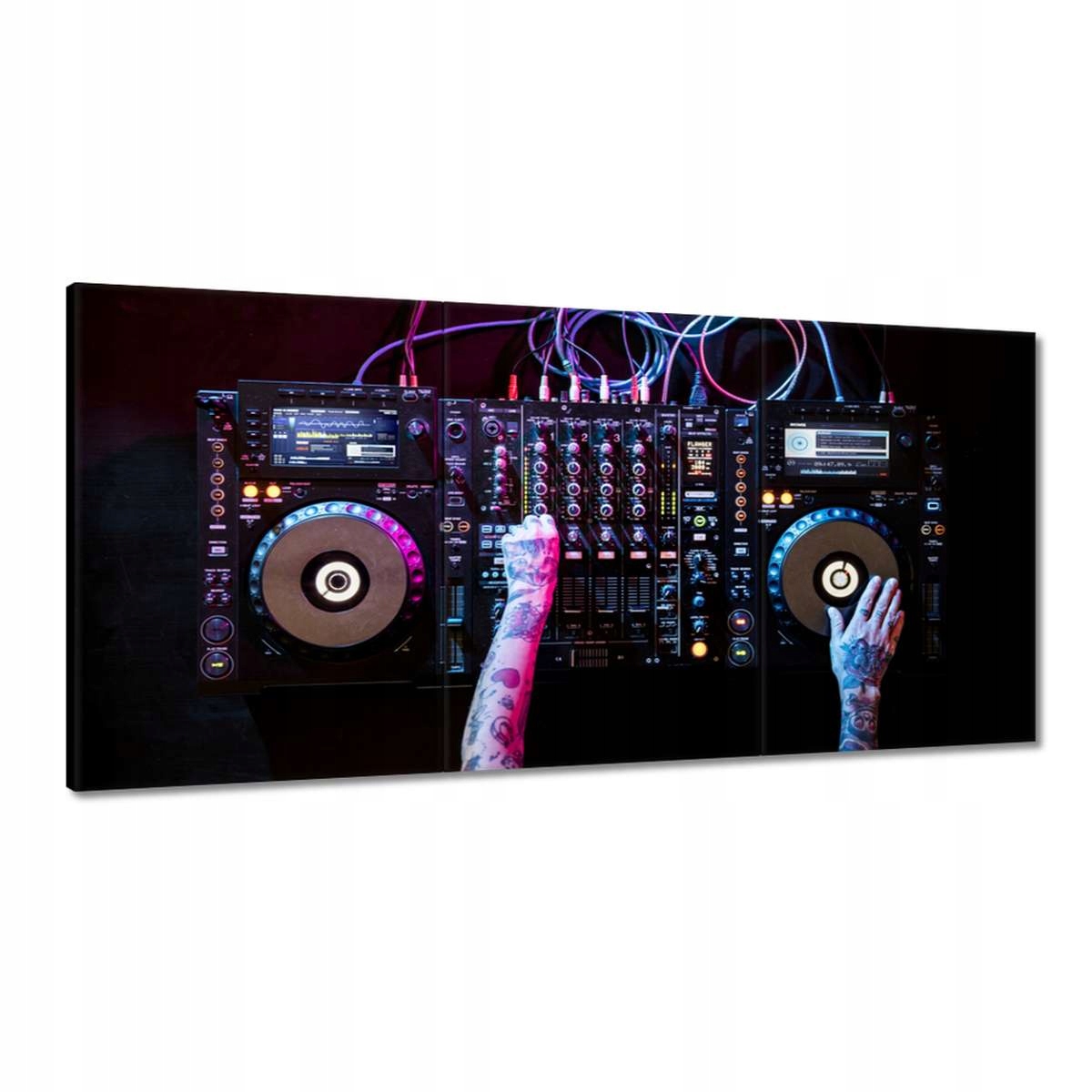 Obrazy 180x90 Dj hrajúci hudbu Party