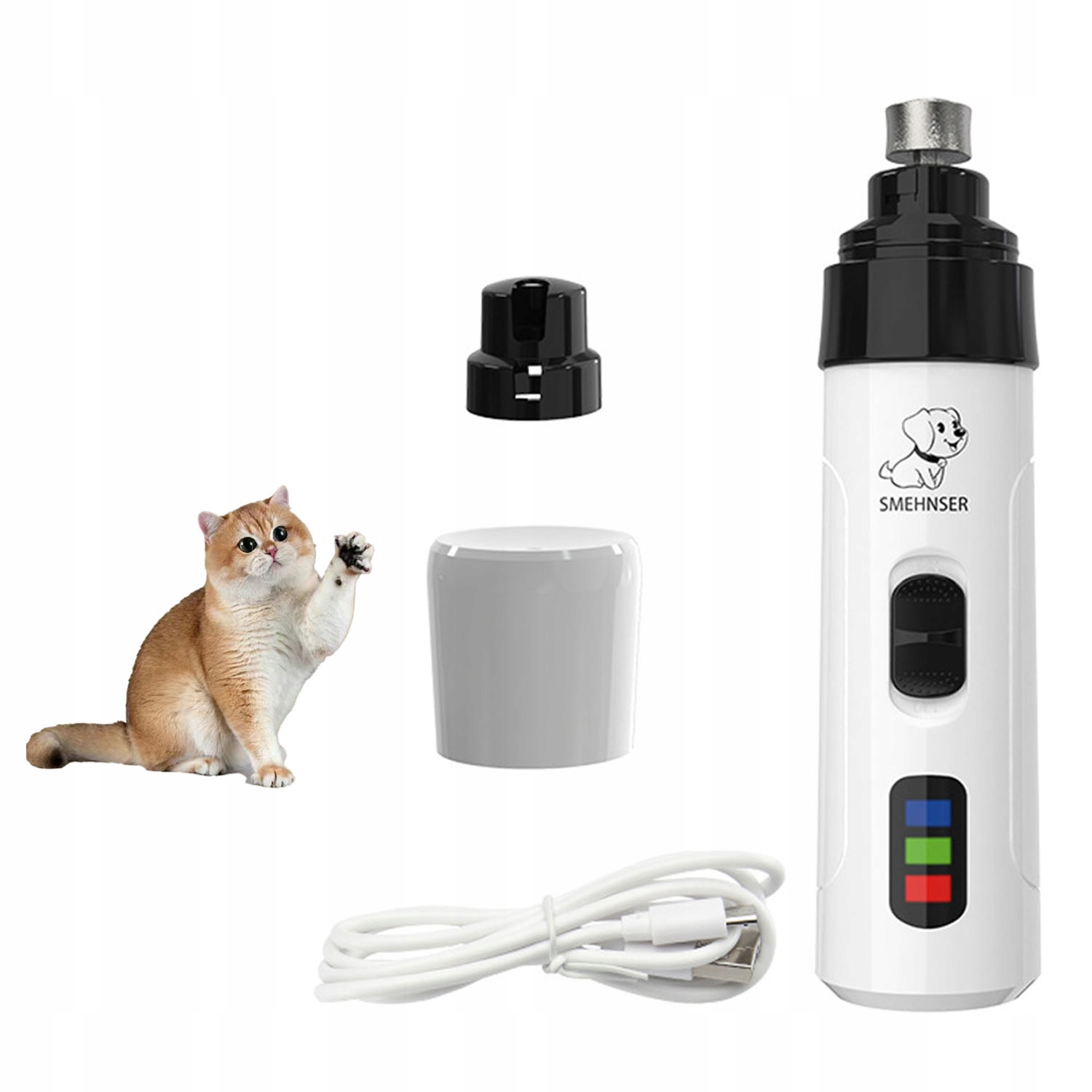 Frézka Na Psí Drápky Elektrická Bruska Pilník Usb Pro Zvířata