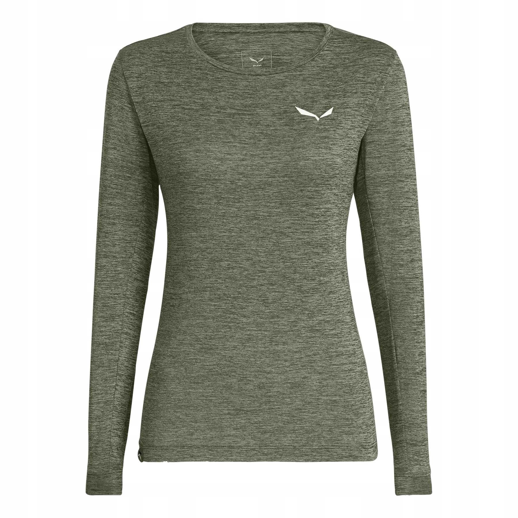 Longsleeve damski Salewa Puez Melange Dry zielony 00-0000027454_5A56 r M