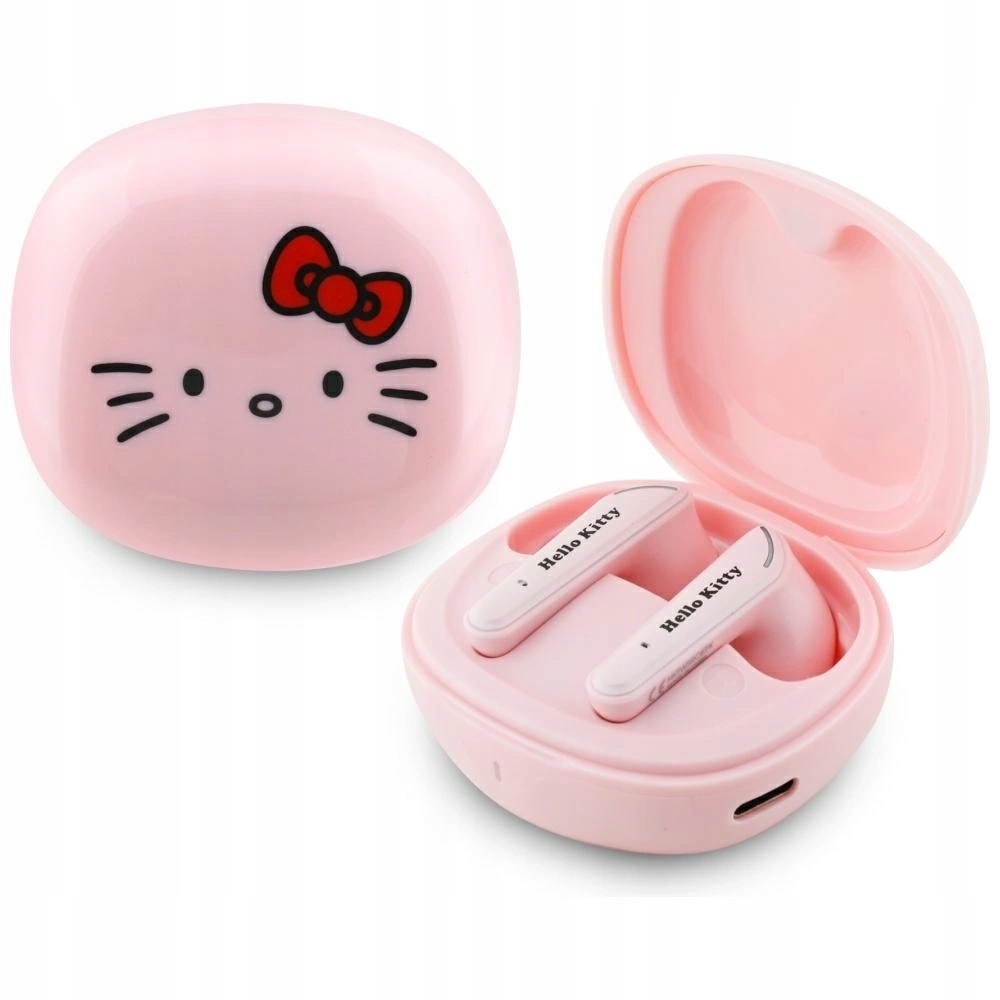 Sluchátka Tws Hello Kitty O Glossy Finish růžová