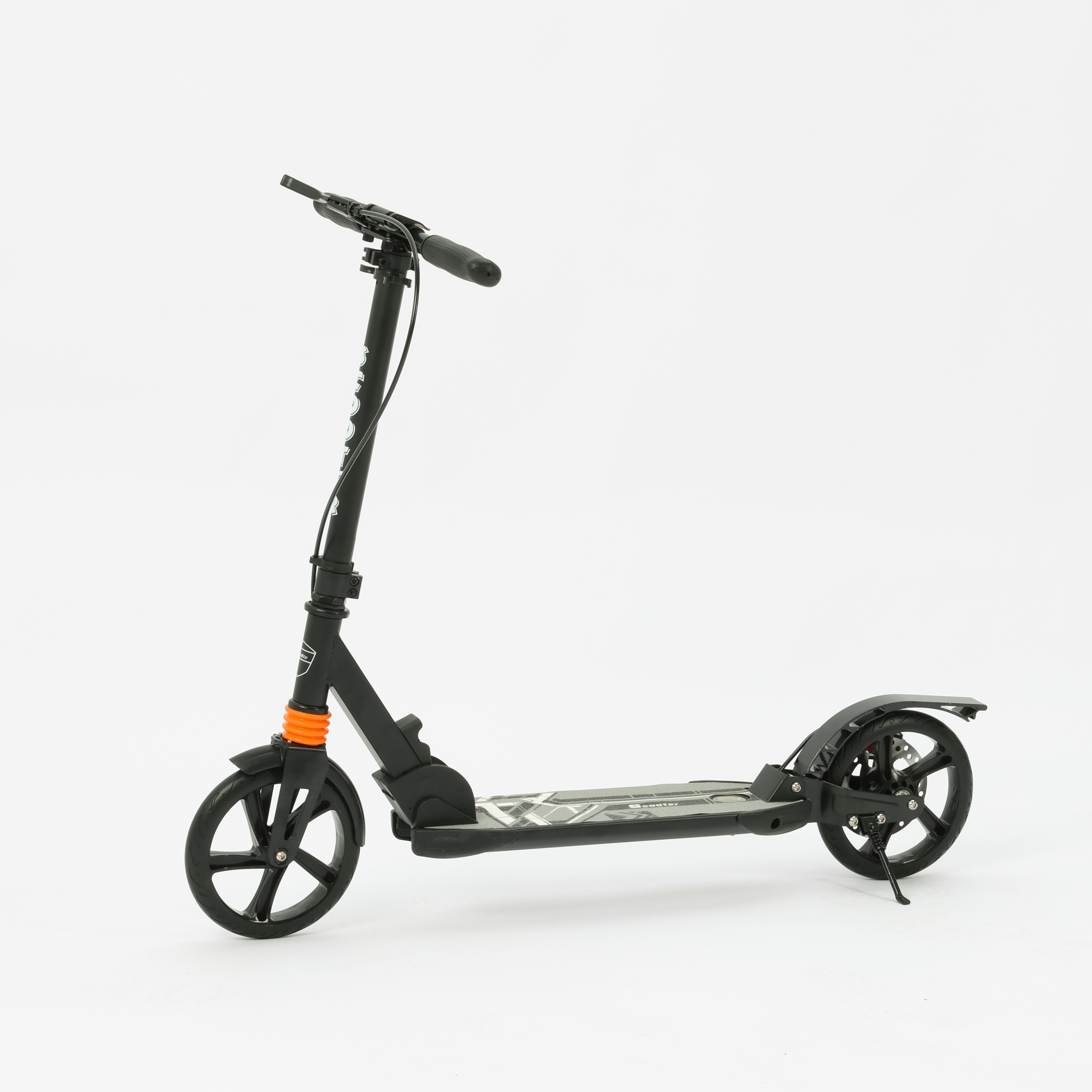 Hulajnoga Miejska Dla Dzieci I Dorosłych Czarna Składana Koła 20CM