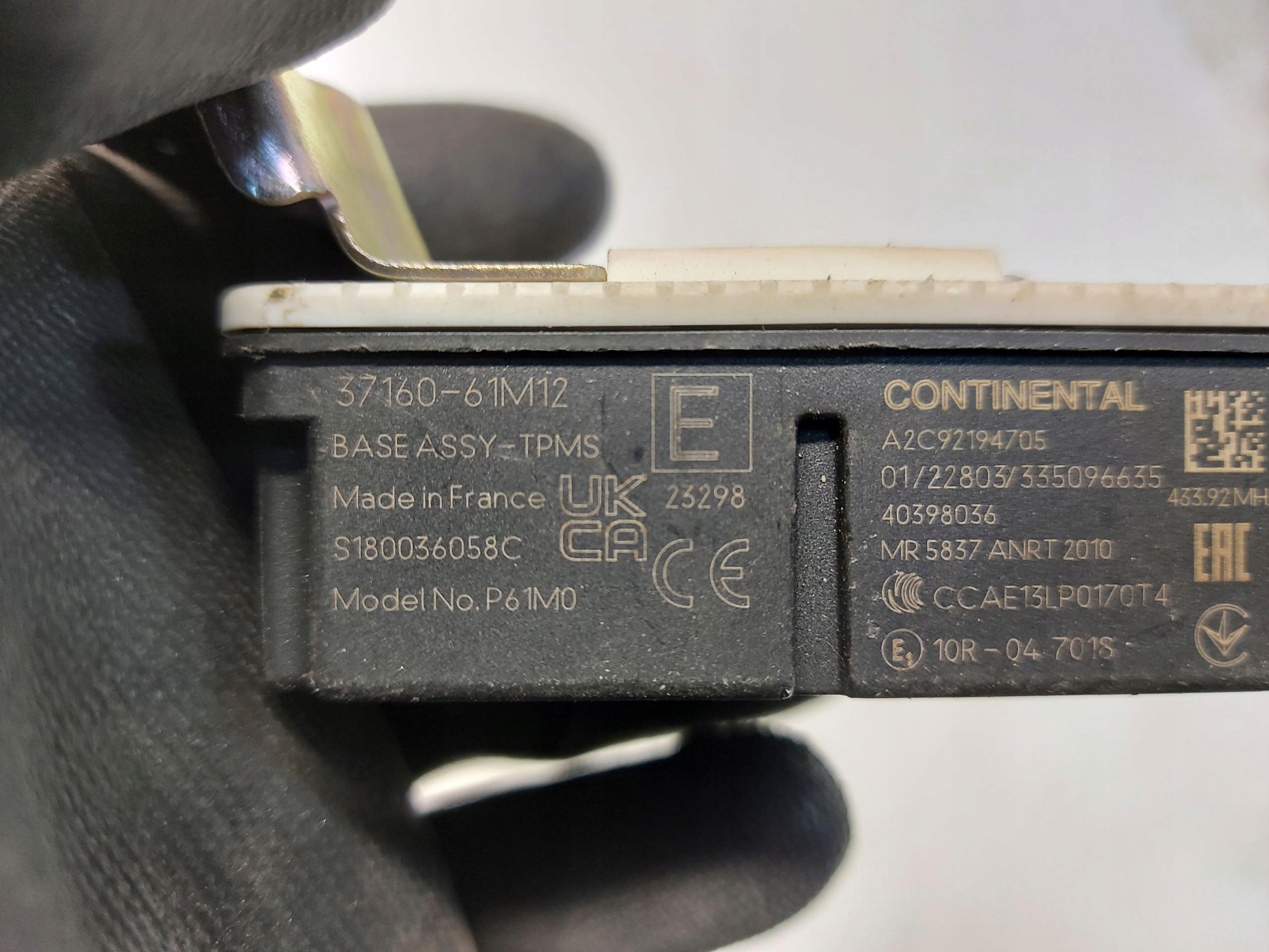 Suzuki SX4 S-cross II, 2023 module control unit TPMS 37160-61M12