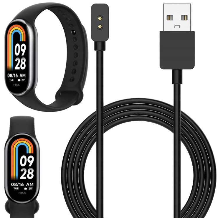ŁADOWARKA KABEL MAGNETYCZNY USB DO XIAOMI SMART MI BAND 8/9/10 - 1M /100CM