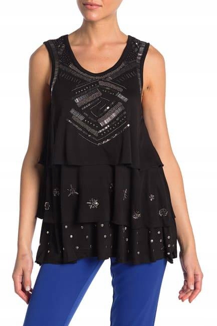

-60% Koszulka Desigual Isabella z cekinami r. M