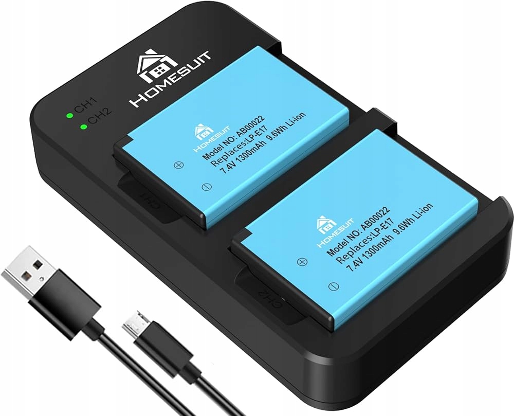 Nabíječka Homesuit Kompatibilní S Fotoaparáty Canon Balení 2200 Mah X2