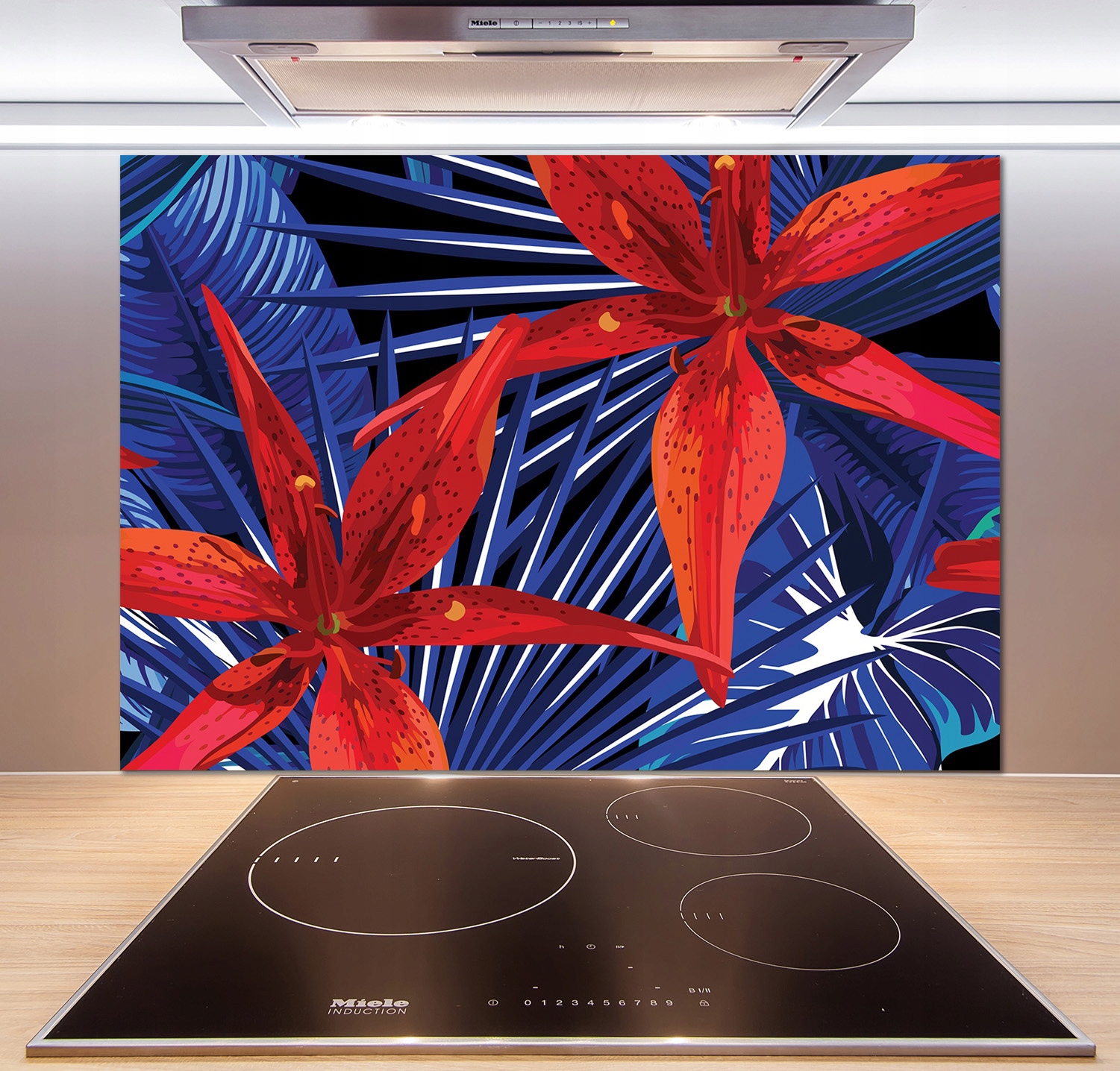 

Panel do kuchni Tropikalne kwiaty 100x70 cm + Klej
