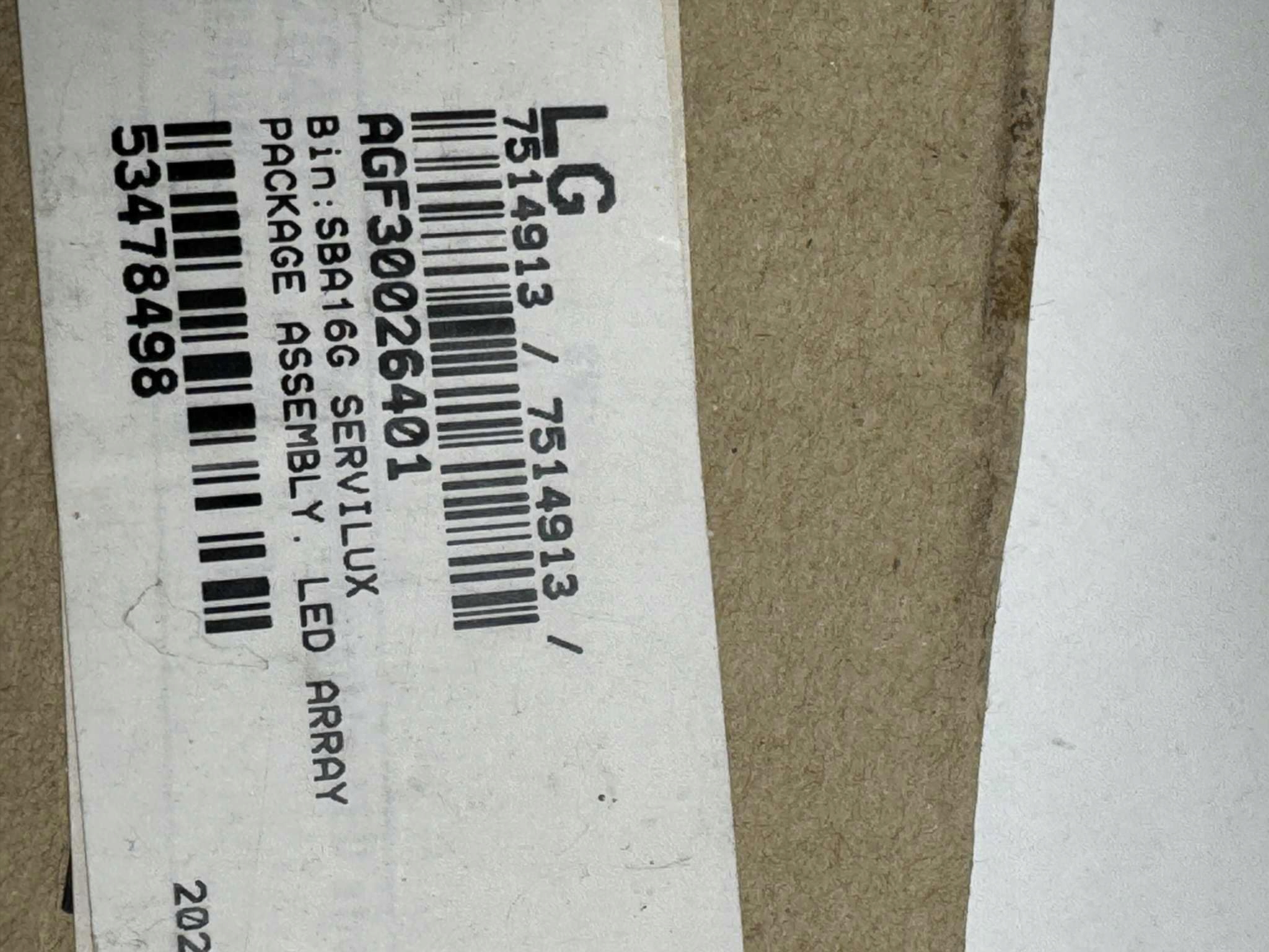 Led lišty Lg AGF30026401 – sada 8 pásků Backlight 49"