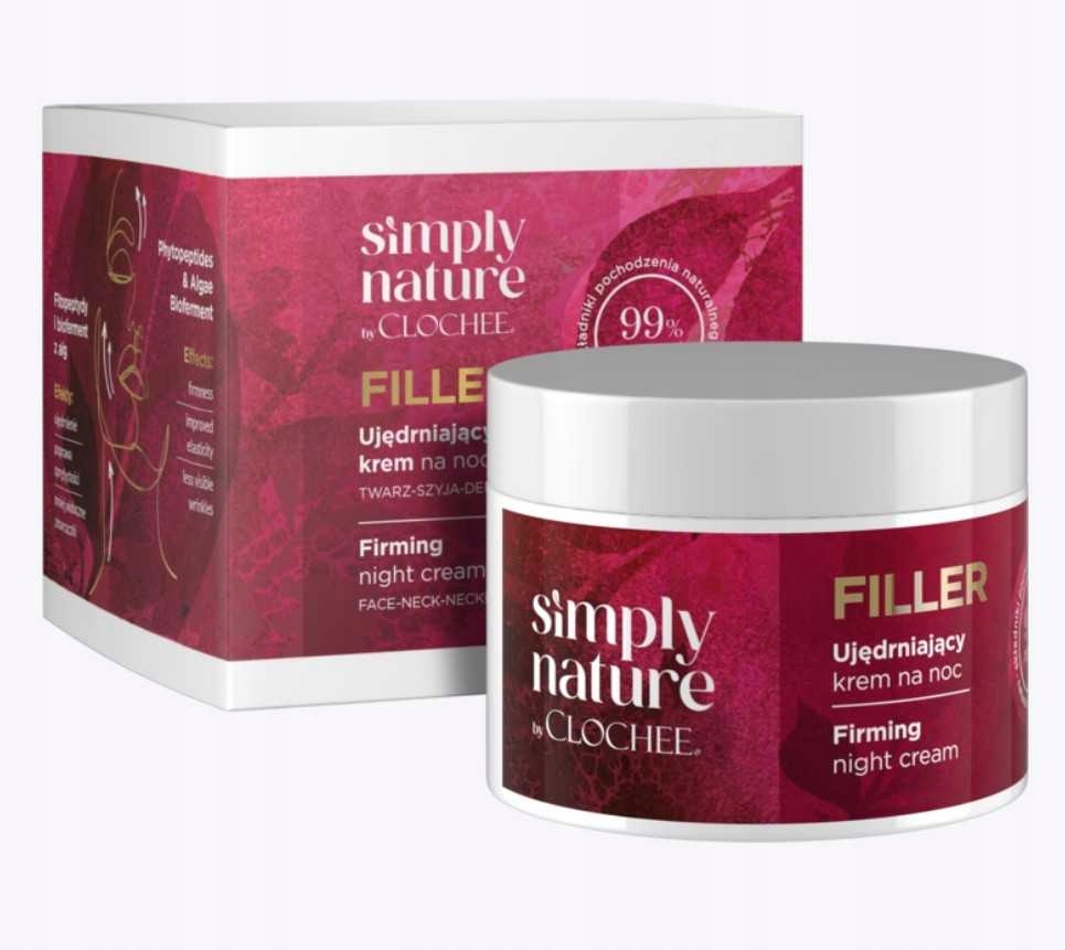Clochee Simply Nature zpevňující noční krém na obličej 50 ml