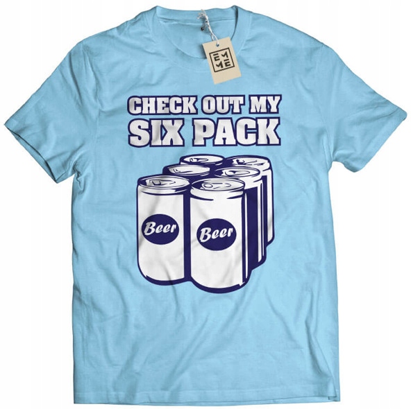 

Koszulka Check My Six Pack niebieska 2XL