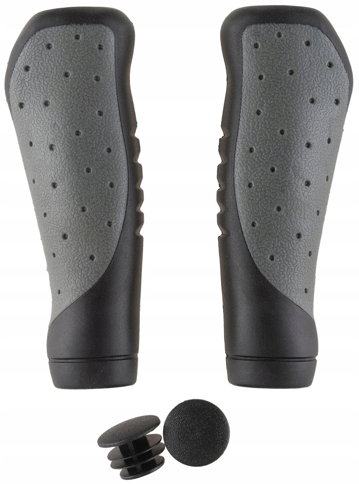 CHWYTY ROWEROWE GUMOWE HL-0302 PROFILOWANE