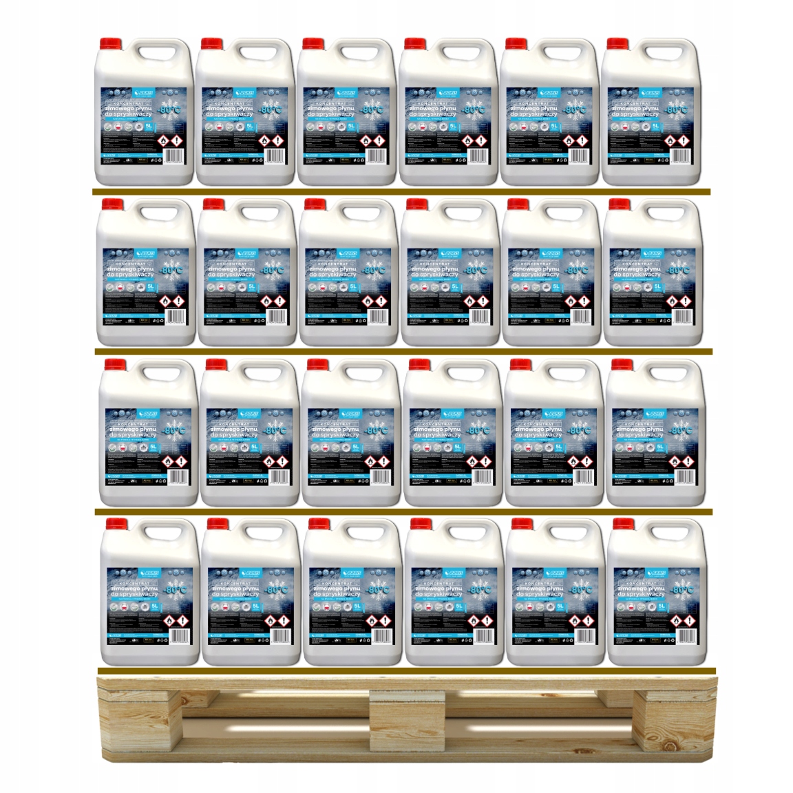 Doris Koncentrát zimní kapaliny ostřikovačů -80°C ethanol 820L 164ks x 5L