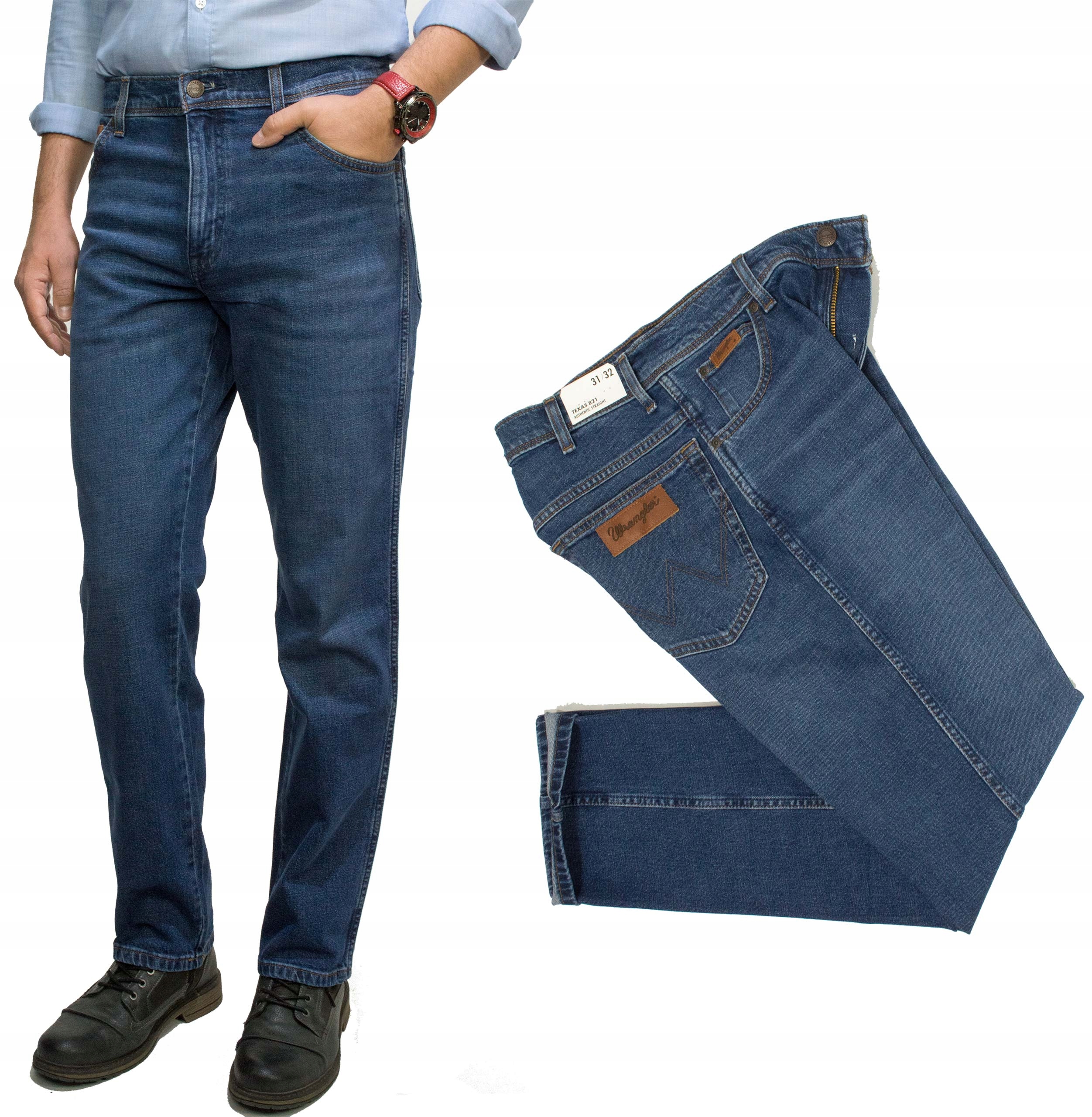 Wrangler Texas Sundown Blue pánské klasické džíny W33 L34