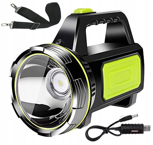 LATARKA AKUMULATOROWA LED SZPERACZ MOCNA do 1000m