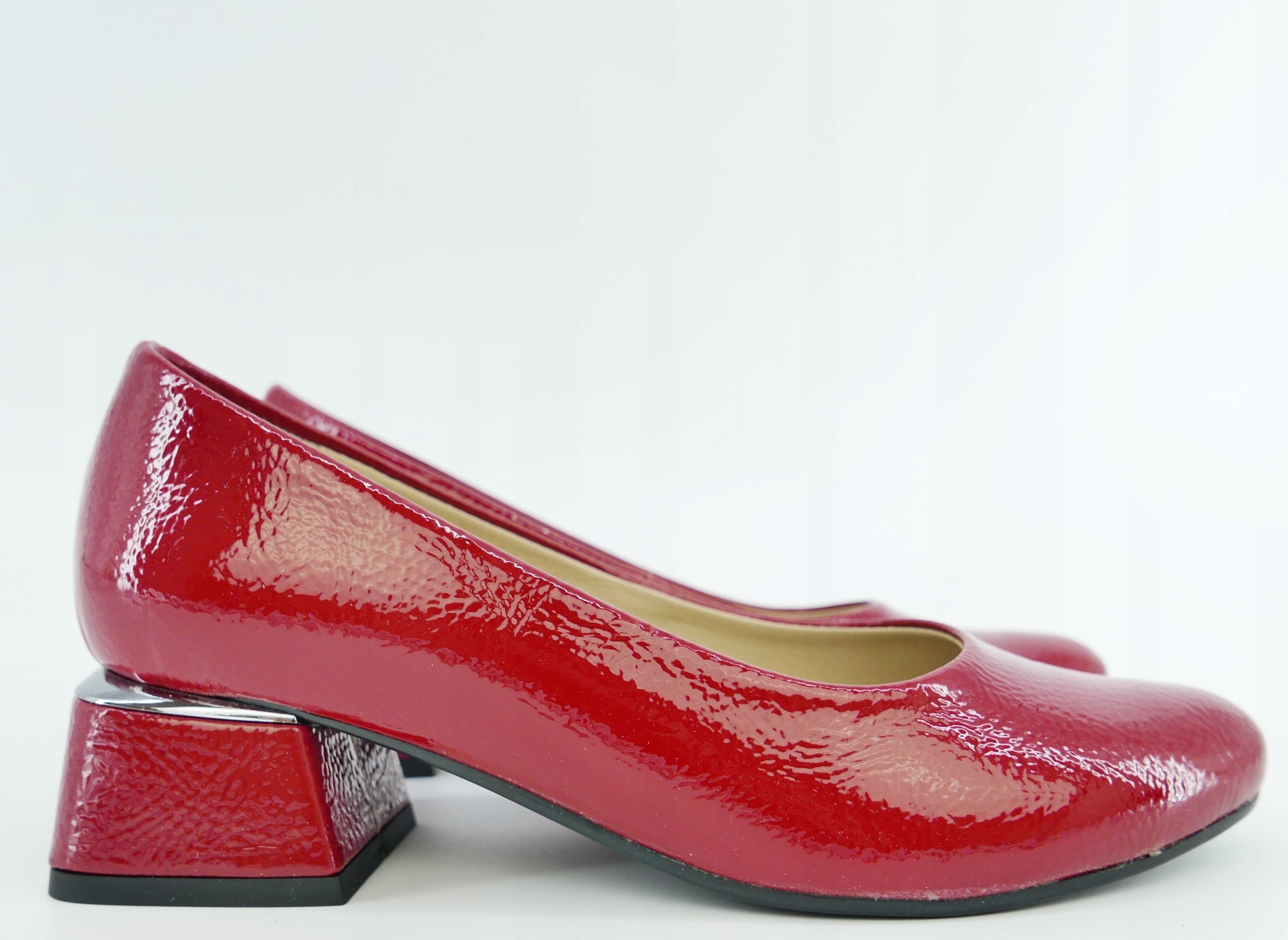 Aga But Polské Lodičky Červené Lakované R38