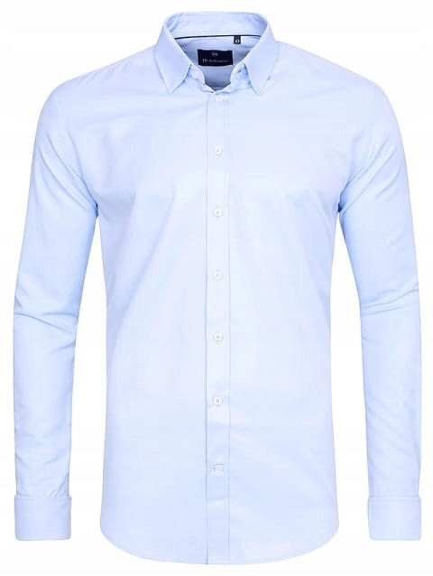 Pánská Košile DI Selentino Modrá Na Sponky Slim Fit Shirt: 38