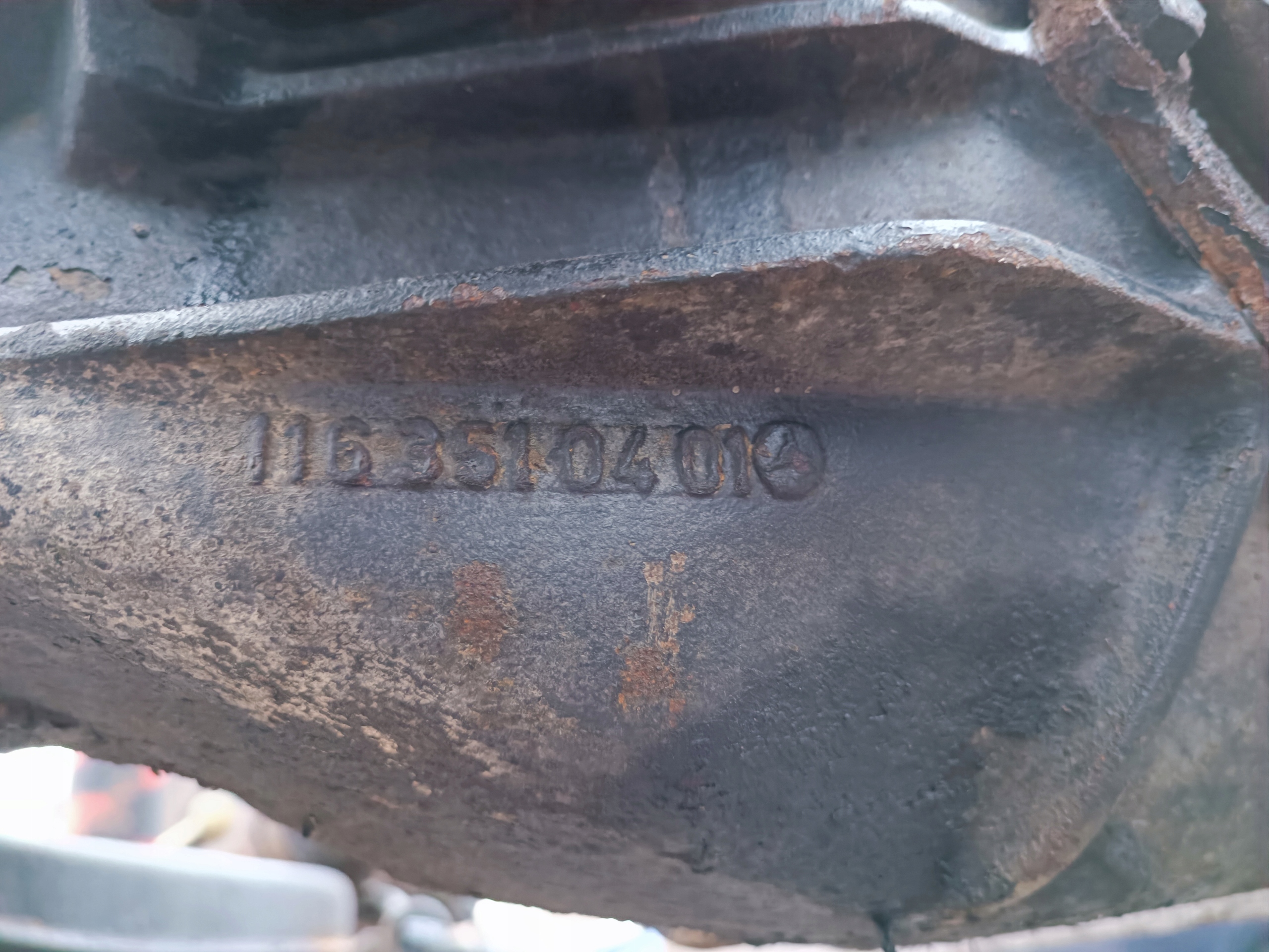 suspension beam rear part axle beam diff Mercedes SL 107